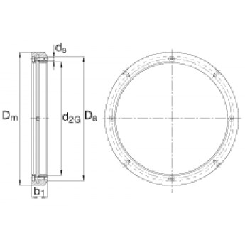 Гайки валов HMZ38 FAG 10171 Гайки валов HMZ38 FAG 10171