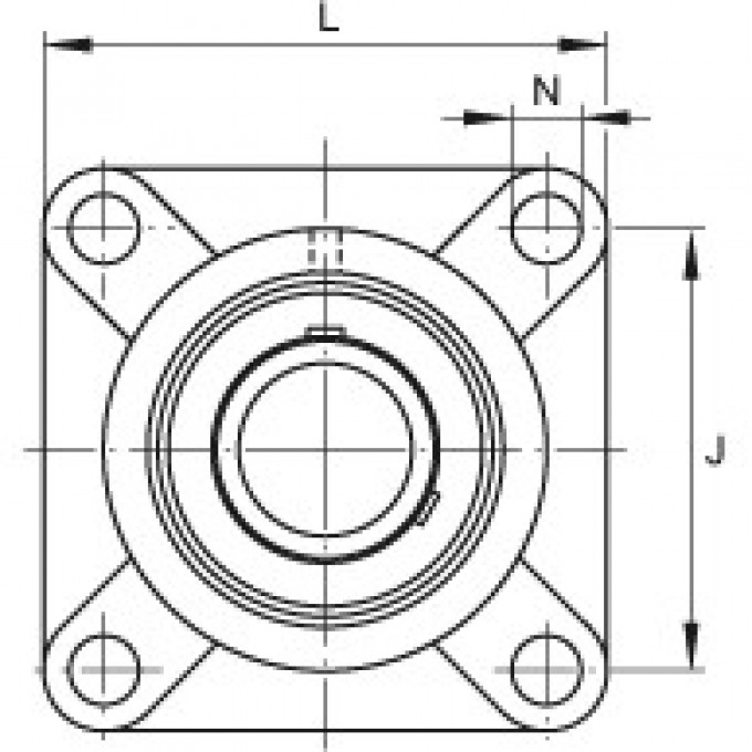 Фланцевые подшипниковые узлы UCF205-15 FAG 10225