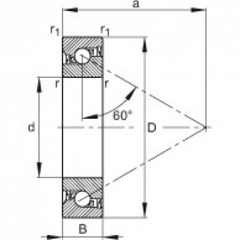 Подшипники ходовых винтов BSB035072-2RS-T FAG 176769