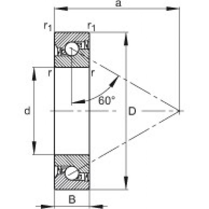 Подшипники ходовых винтов BSB035072-2RS-T FAG 176769