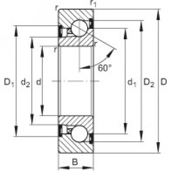 Подшипники ходовых винтов BSB3062-2Z-SU FAG 176773