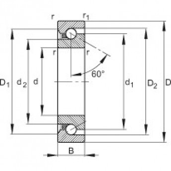 Подшипники ходовых винтов BSB4072-SU FAG 176785