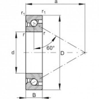 Подшипники ходовых винтов BSB040072-T FAG 176790