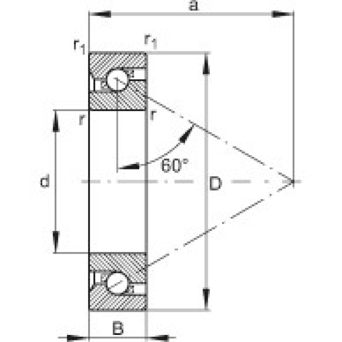 Подшипники ходовых винтов BSB100150-T FAG 176799