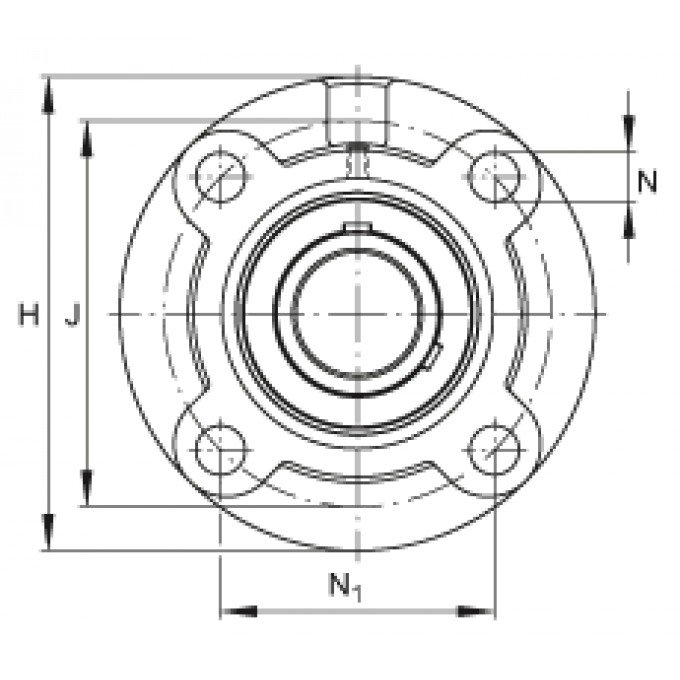 Фланцевые подшипниковые узлы UCFC216-50 FAG 176907