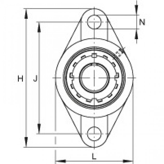 Фланцевые подшипниковые узлы UKFL207 FAG 177012