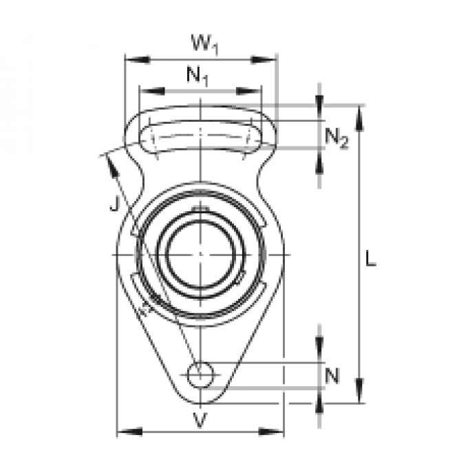 Подшипниковые узлы с корпусами-натяжителями UCFA204 FAG 177031
