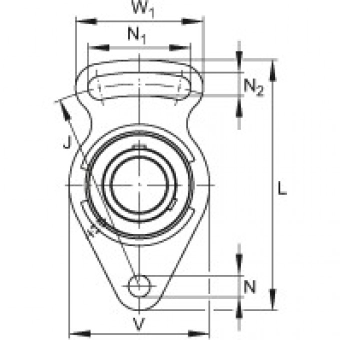 Подшипниковые узлы с корпусами-натяжителями UCFA211-35 FAG 177062