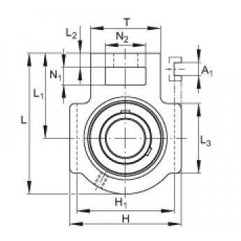 Подшипниковые узлы с корпусами-натяжителями UCT212-39 FAG 177108 Подшипниковые узлы с корпусами-натяжителями UCT212-39 FAG 177108