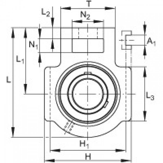 Подшипниковые узлы с корпусами-натяжителями UCT215-47 FAG 177119