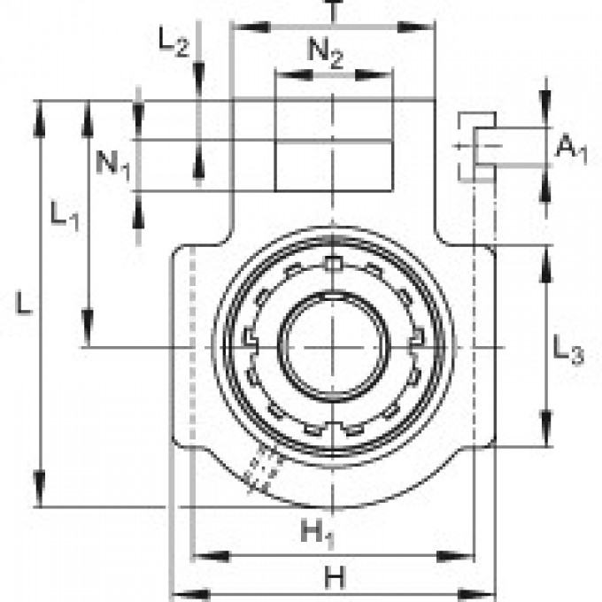 Подшипниковые узлы с корпусами-натяжителями UKT213 FAG 177140