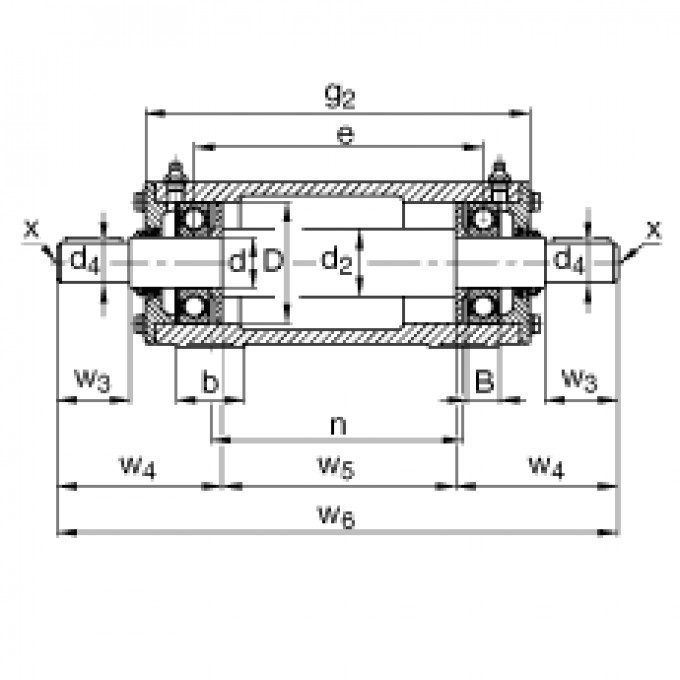 Стационарные подшипниковые узлы VRE308-A FAG 177264