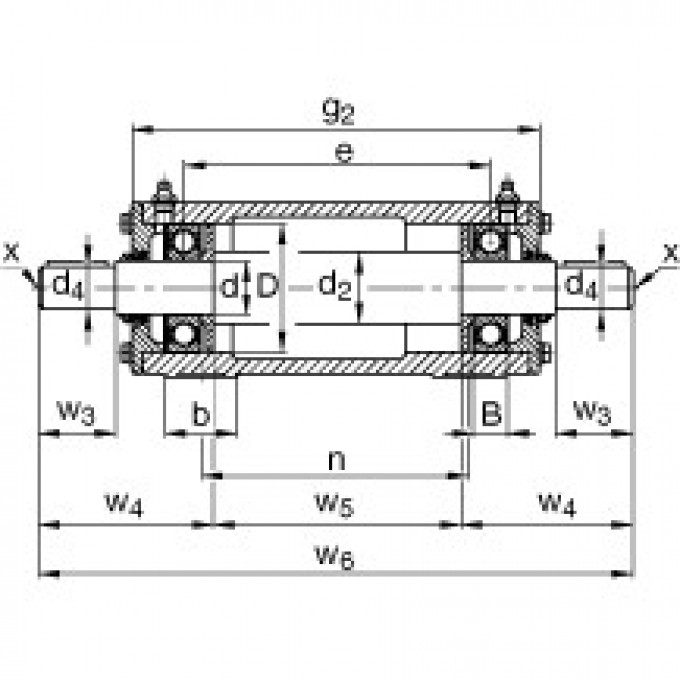 Стационарные подшипниковые узлы VRE316-A FAG 177272