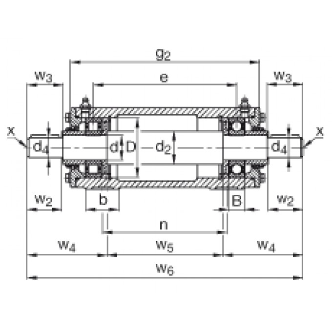 Стационарные подшипниковые узлы VRE318-D FAG 177328