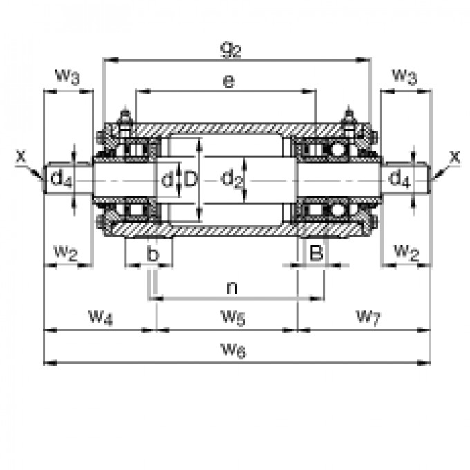 Стационарные подшипниковые узлы VRE314-E FAG 177342