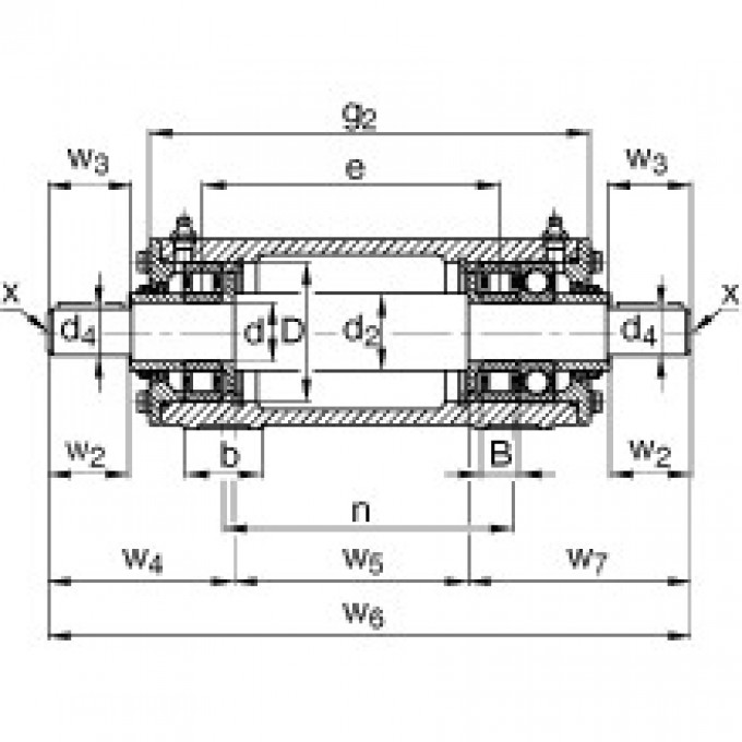 Стационарные подшипниковые узлы VRE320-E FAG 177348