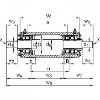 Стационарные подшипниковые узлы VRE324-E FAG 177350