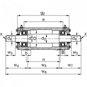 Стационарные подшипниковые узлы VRE306-F FAG 177352