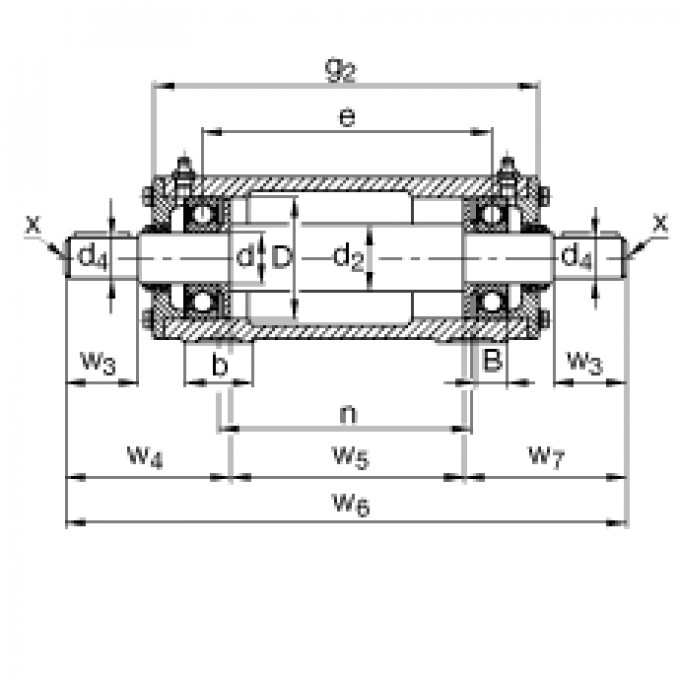 Стационарные подшипниковые узлы VRE313-F FAG 177359