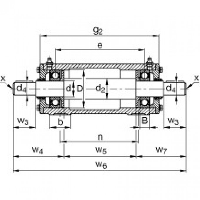 Стационарные подшипниковые узлы VRE315-F FAG 177361