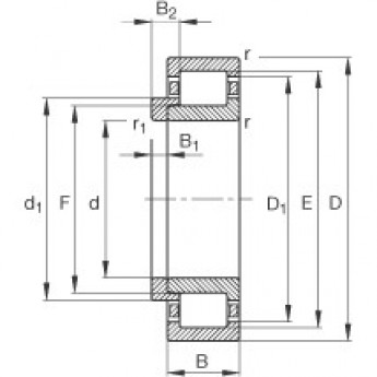 Цилиндрические роликоподшипники NJ2230-E-M1 + HJ2230-E FAG 184058 Цилиндрические роликоподшипники NJ2230-E-M1 + HJ2230-E FAG 184058