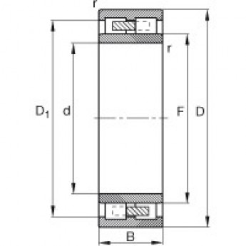 Цилиндрические роликоподшипники NNU4168-M FAG 184306