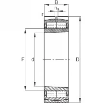 Цилиндрические роликоподшипники Z-565681.ZL-K-C5 FAG 184695