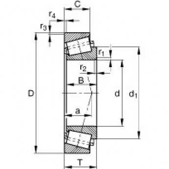 Конические роликоподшипники 32240-A FAG 185105 Конические роликоподшипники 32240-A FAG 185105