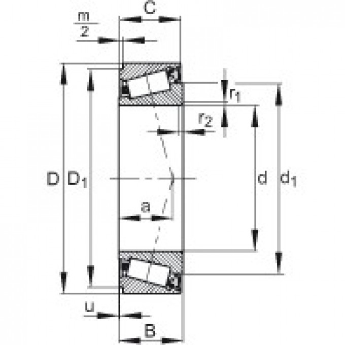 Конические роликоподшипники JK0S070-A FAG 185250
