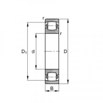 Однорядные радиальные сферические роликоподшипники 20230-MB FAG 185427 Однорядные радиальные сферические роликоподшипники 20230-MB FAG 185427