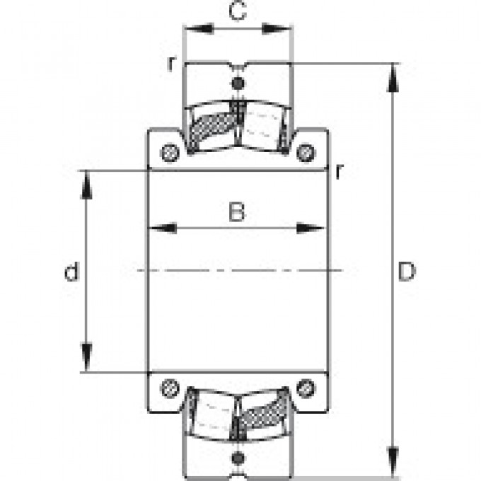 Раздельные самоустанавливающиеся роликоподшипники 222SM150-TVPA FAG 185507