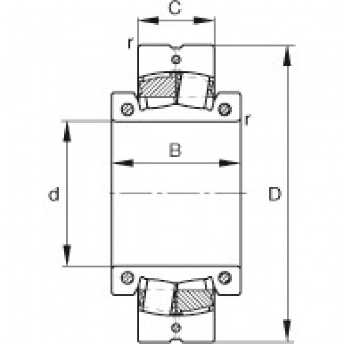 Раздельные самоустанавливающиеся роликоподшипники 230S.508-MA FAG 185535