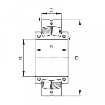 Раздельные самоустанавливающиеся роликоподшипники 231S.1000 FAG 185569 Раздельные самоустанавливающиеся роликоподшипники 231S.1000 FAG 185569