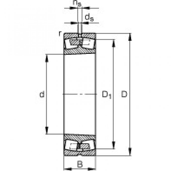 Самоустанавливающийся роликоподшипник 22356-K-MB FAG 186117