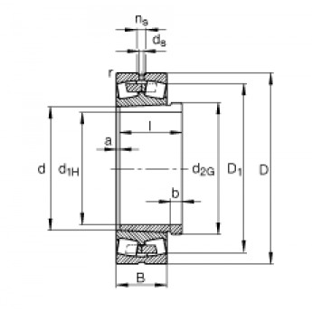 Самоустанавливающийся роликоподшипник 230/500-B-K-MB + AHX30/500-H FAG 186233 Самоустанавливающийся роликоподшипник 230/500-B-K-MB + AHX30/500-H FAG 186233