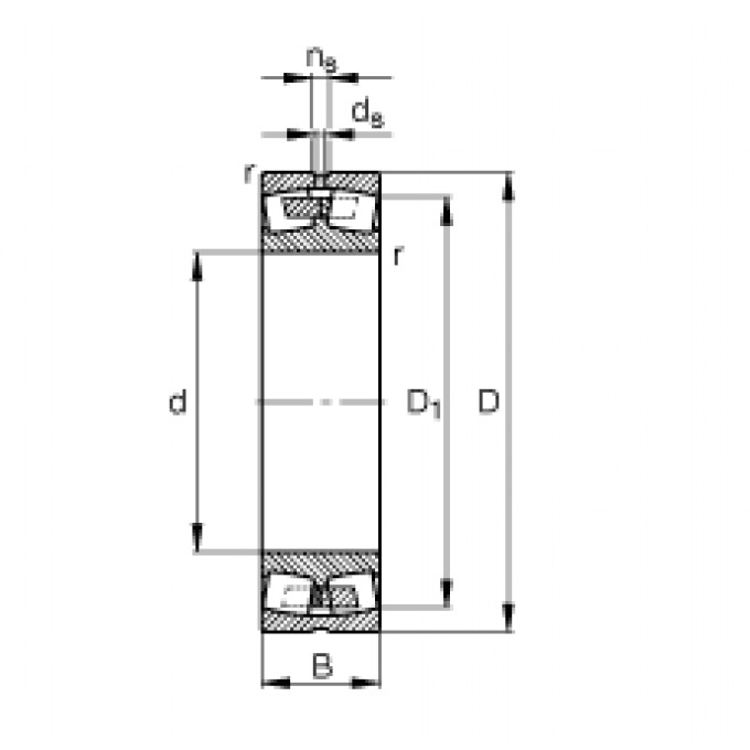 Самоустанавливающийся роликоподшипник 23232-E1A-M FAG 186600