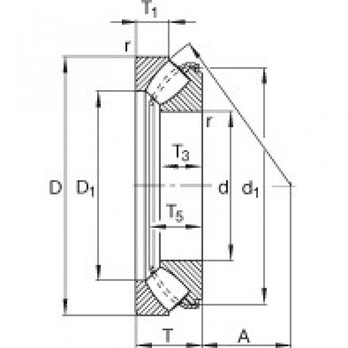 Упорные-радиальные сферические роликоподшипники 29432-E1 FAG 187935