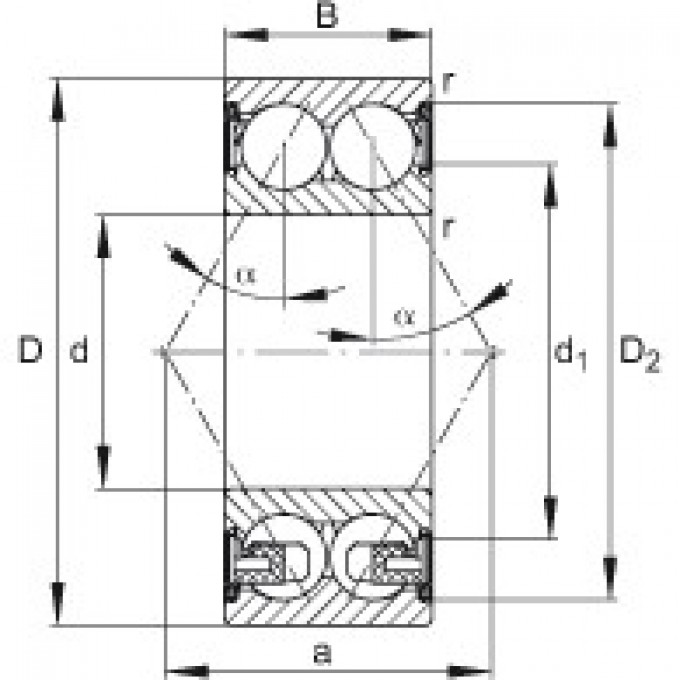 Радиально-упорные шарикоподшипники 3209-BD-2Z-TVH FAG 188373