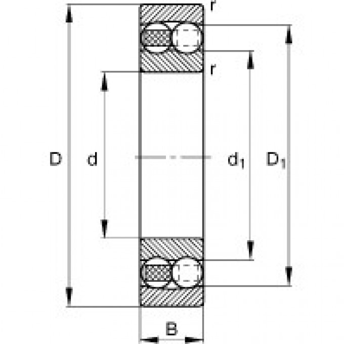 Радиальные сферические шарикоподшипники 2312-TVH FAG 188920