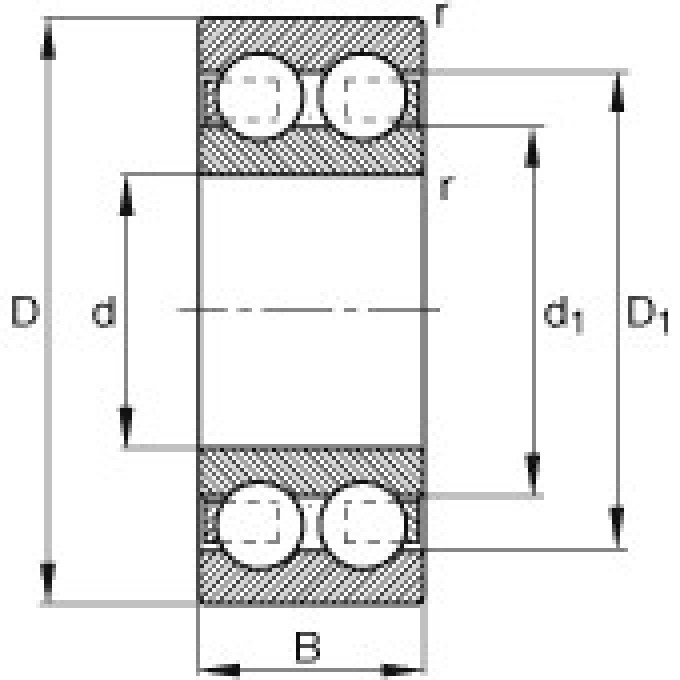 Шарикоподшипники радиальные 4205-B-TVH FAG 189032