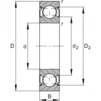Шарикоподшипники радиальные 6202-C-2Z FAG 189376 Шарикоподшипники радиальные 6202-C-2Z FAG 189376