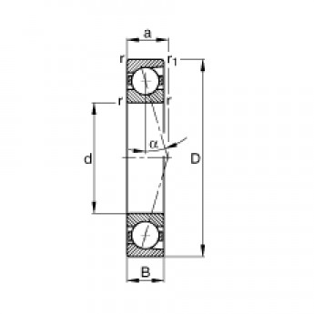 Шпиндельные подшипники B7008-C-T-P4S FAG 189660 Шпиндельные подшипники B7008-C-T-P4S FAG 189660