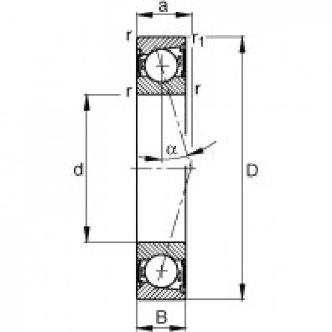 Шпиндельные подшипники B71910-C-2RSD-T-P4S FAG 189756