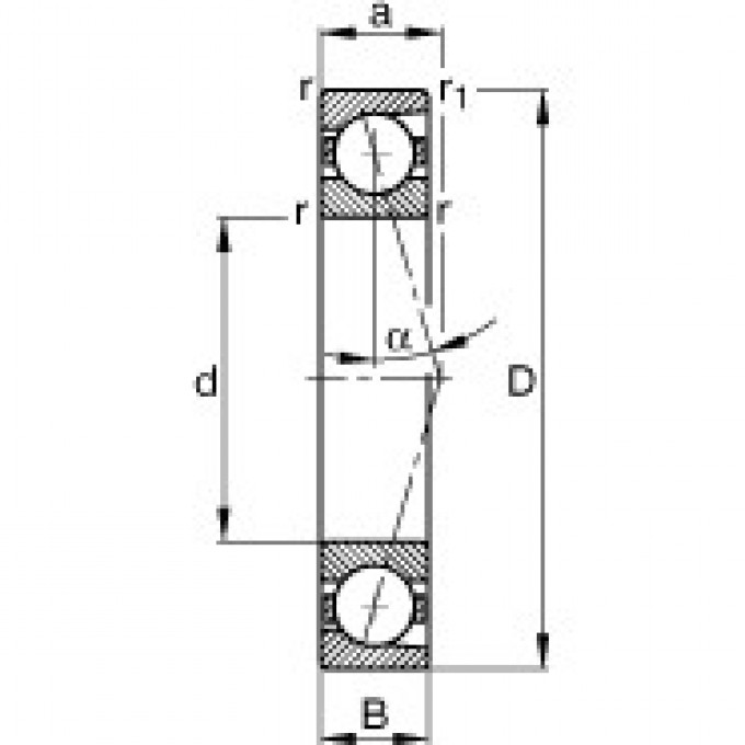 Шпиндельные подшипники B7208-C-T-P4S FAG 189890