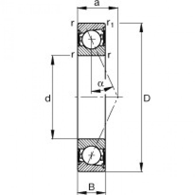 Шпиндельные подшипники B7215-E-2RSD-T-P4S FAG 189929