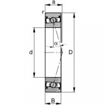 Шпиндельные подшипники HCS71912-C-T-P4S FAG 190377 Шпиндельные подшипники HCS71912-C-T-P4S FAG 190377