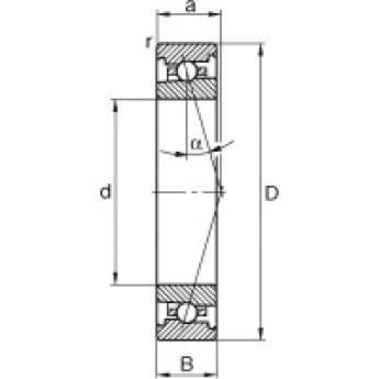 Шпиндельные подшипники HS7020-C-T-P4S FAG 190437 Шпиндельные подшипники HS7020-C-T-P4S FAG 190437