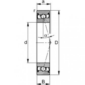 Шпиндельные подшипники HSS7009-C-T-P4S FAG 190530 Шпиндельные подшипники HSS7009-C-T-P4S FAG 190530