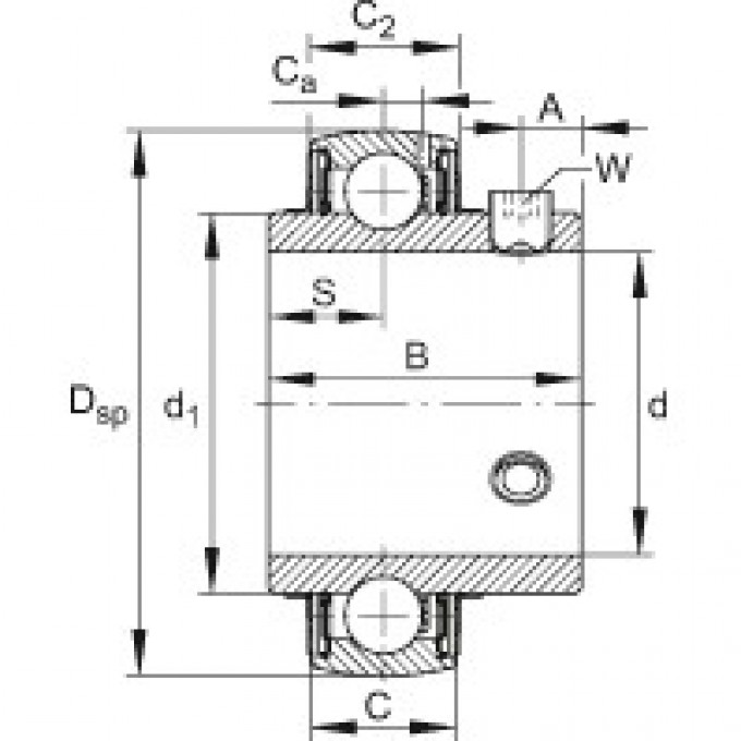 Закрепляемые подшипники UC215-45 FAG 190677