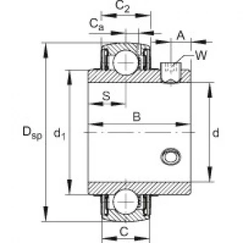 Закрепляемые подшипники UC217-55 FAG 190688